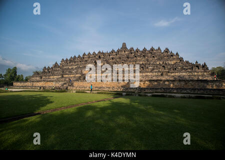 Borobudor Tempel in Java, Indonesien. Stockfoto