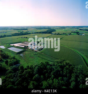 Luftaufnahme DER LANCASTER COUNTY'S Erhaltung Bezirk 1999 PREISGEKRÖNTE FARM, Peach Bottom, Pennsylvania Stockfoto