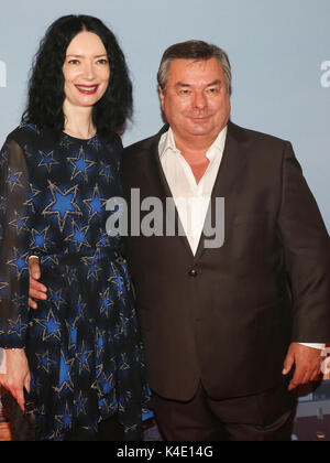 Waldemar Waldi Hartmann Mit Frau Petra Böllmann Stockfoto