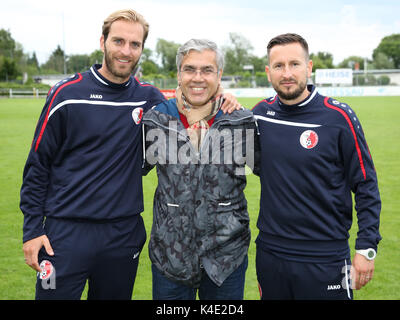 Ronny Emmel, Mehmet Öztürk Und Coach Markus Zschiesche Berliner Ak Stockfoto