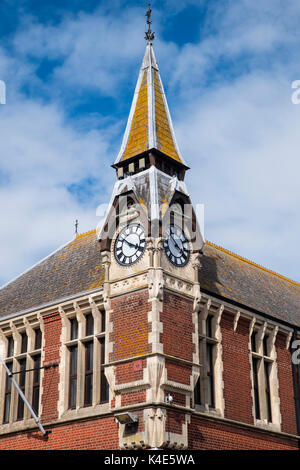 Das Äußere von Wareham Rathaus in der Stadt Wareham, Dorset, Großbritannien. Stockfoto