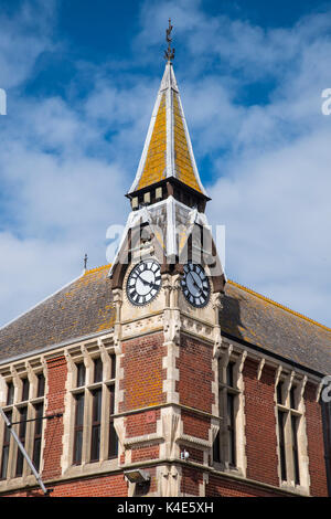 Das Äußere von Wareham Rathaus in der Stadt Wareham, Dorset, Großbritannien. Stockfoto