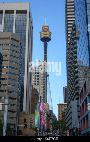 Die Westfield Sydney Tower in Downtown Central Business District (CBD), Sydney, New South Wales Australien Stockfoto