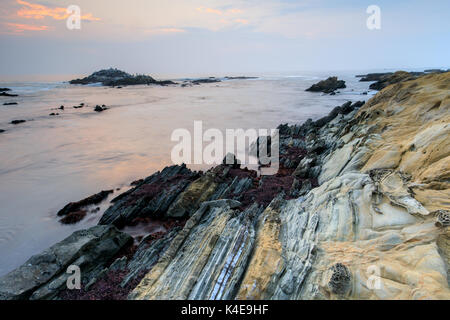 Bean Hollow State Beach Twilight. Stockfoto