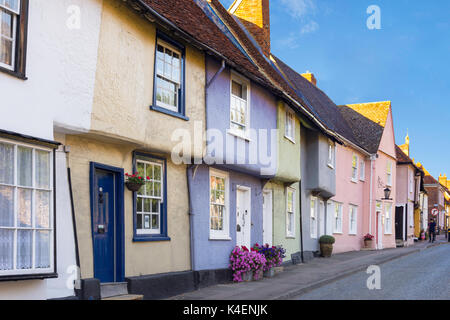 Alte Häuser, Castle Street, Saffron Walden, Essex, England, Vereinigtes Königreich Stockfoto