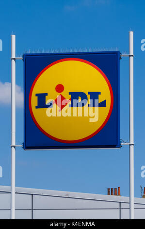 Lidl Geschäft in London, England Vereinigtes Königreich Großbritannien Stockfoto