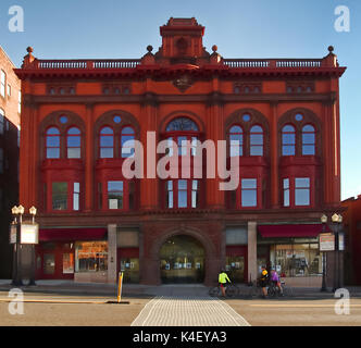 Genf, New York, USA. August 5, 2017. Die Smith Oper in der Innenstadt von Genf, New York auf einem ruhigen Sommer morgen Stockfoto