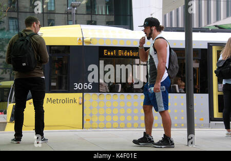 Manchester Metrolink Stockfoto