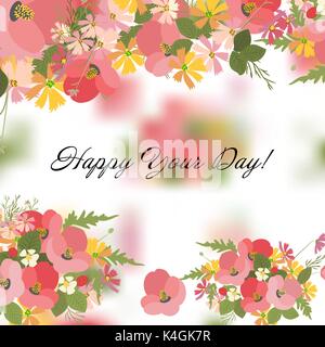 Vintage romantische Vektor der modischen Blumensträuße. Stock Vektor