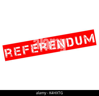 Stempel mit Text Referendum Stockfoto