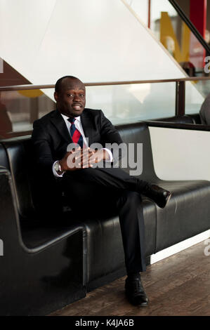 Afrikanischen Geschäftsmann Stockfoto