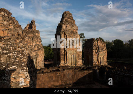 Ansicht von Pre Rup Tempel, krong Siem Reap, Siem Reap, Kambodscha Stockfoto