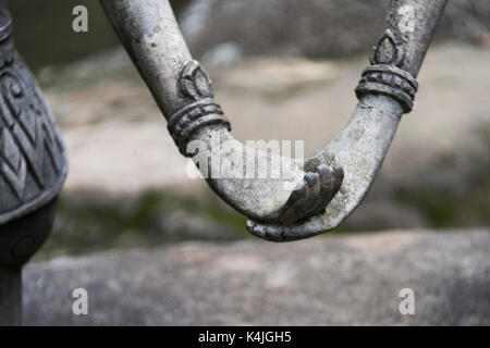 Nahaufnahme der Hände von Statuen im Heaven's Garden, Koh Samui, Surat Thani Provinz, Thailand Stockfoto