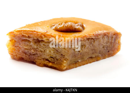 Baku Pakhlava auf weißem Hintergrund Stockfoto