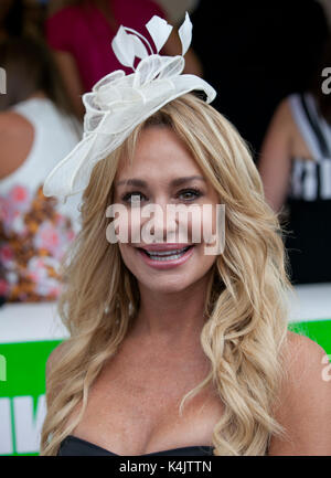 "Die echten Hausfrauen von Beverly Hills"-star Taylor Armstrong an der Melbourne Cup 2012. Stockfoto