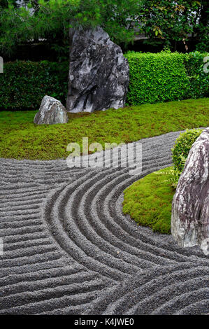 Taizo-in Tempel rock garden, Kyoto, Japan, Asien Stockfoto