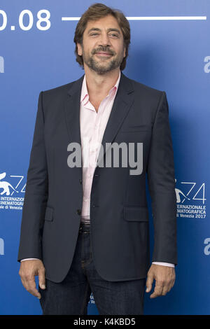 Venedig, Italien. 06 Sep, 2017. Javier Bardem während der "Lieben Pablo' Fotoshooting auf dem 74. Internationalen Filmfestival von Venedig im Palazzo del Casino on September 06, 2017 in Venedig, Italien | Verwendung weltweit/picture Alliance Quelle: dpa/Alamy leben Nachrichten Stockfoto