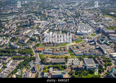 Grüne Mitte, Universitätsviertel, Stadtzentrum, Funke-Medien-Campus, FunkeMedien, Essen, Ruhrgebiet, Nordrhein-Westfalen Stockfoto