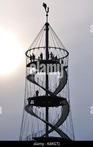 Killesberg Turm, Besucher, Killesberg, Stuttgart, Baden-Württemberg, Deutschland Stockfoto