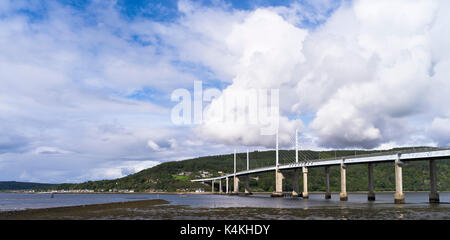 Dh Kessock Brücke BLACK ISLE INVERNESS Schrägseilbrücke A9 Trunk Road in Moray Beauly Firth Schottland Stockfoto