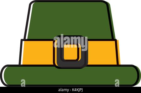 Männliche vintage Hut Stock Vektor