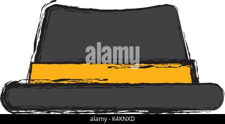 Männliche vintage Hut Stock Vektor