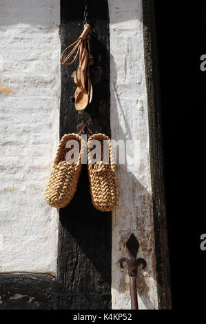 Reisen Sie zurück in der Zeit an Den Gamle durch (die Altstadt), Open air Folk Museum in Aarhus, Dänemark bekannt. Stockfoto