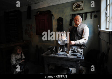 Reisen Sie zurück in der Zeit an Den Gamle durch (die Altstadt), Open air Folk Museum in Aarhus, Dänemark bekannt. Stockfoto