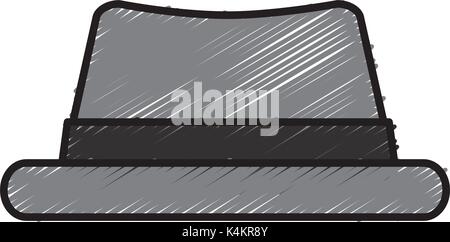 Männliche vintage Hut Stock Vektor