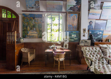 France, Eure (27), Giverny, maison du peintre Claude Monet, l'Atelier // France, Eure, Giverny, Haus des Malers Claude Monet, studi des Malers Stockfoto