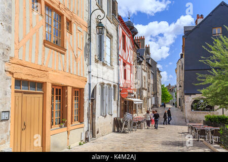 France, Loiret (45), Orléans, Maisons à Pans de bois rue de la Charpenterie // France, Loiret, Orleans, Fachwerkhäuser in der Charpenterie Straße Stockfoto