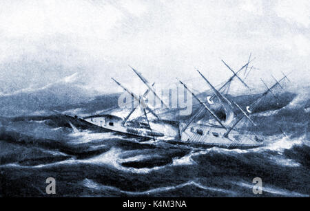 Die US-Clipper Ship (Windjammer) COMET von Bucklin & Kran von New York. Kapitän war E.C. Gardner Stockfoto