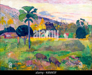 Haere Mai, von Paul Gauguin, 1893, Solomon R. Guggenheim Museum, Manhattan, New York City, USA, Nordamerika Stockfoto