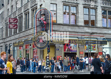 Amsterdam, Niederlande - 05 September, 2017: Madame Tussauds Wax Museum in Amsterdam, Niederlande Stockfoto