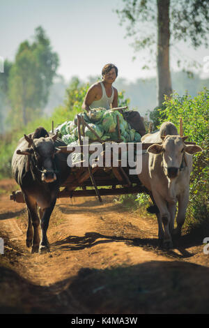 Shan Staat, Myanmar Dez. 26, 2013. Das wirkliche Leben in ländlichen Shan Staat, Myanmar, Birma. Stockfoto