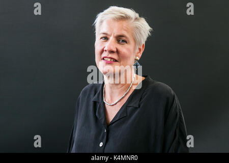 Englisch Autor von Kinder- und Bücher tanya Landman besucht einen Fotoauftrag während des Edinburgh International Book Festival am 12. August, 20. Stockfoto