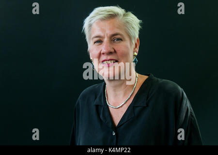 Englisch Autor von Kinder- und Bücher tanya Landman besucht einen Fotoauftrag während des Edinburgh International Book Festival am 12. August, 20. Stockfoto