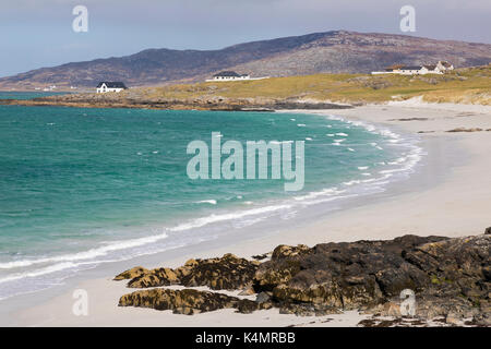 Prince's Beach (Coileag ein 'Prionnnsa) auf der Insel Eriskay auf den Äußeren Hebriden, Schottland, Großbritannien, Europa Stockfoto