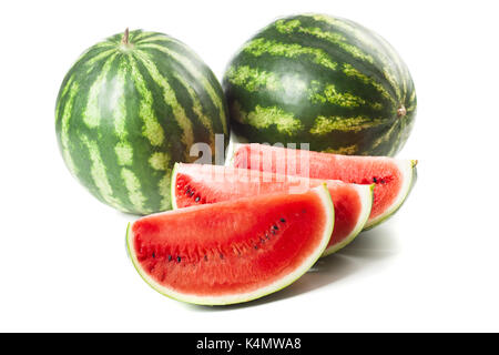 Reife saftige Wassermelonen Stockfoto