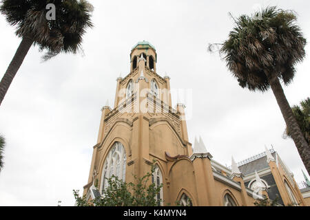 Tempel Mickve Israel in Savannah, Georgia, USA. Stockfoto