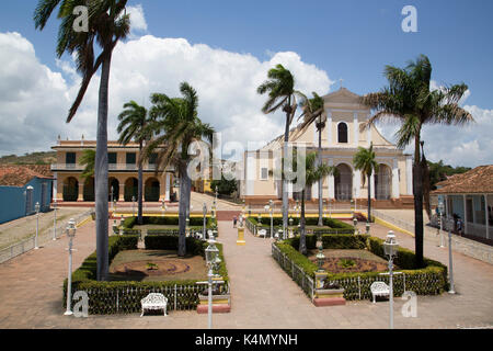 Iglesia Parroquial de la: Iglesia de Santisima Trinidad, Plaza Mayor, Trinidad, UNESCO-Weltkulturerbe, Sancti Spiritus, Kuba, Karibik, Mittelamerika Stockfoto