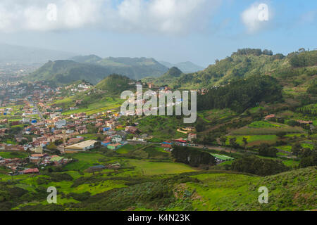 Nationalpark Teide und Anaga ländlichen Park vom Mirador Bailadero, Teneriffa, Kanarische Inseln, Spanien, Europa gesehen Stockfoto