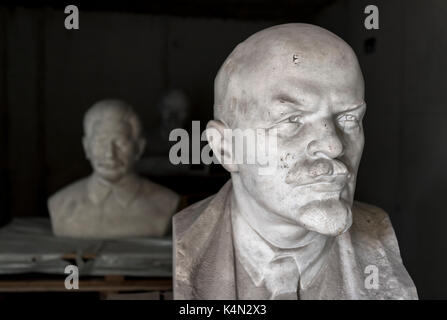 Vladimir Lenin Statue, Memento Park (Szoborpark), Budapest, Ungarn Stockfoto