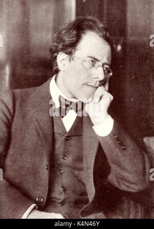 Gustav Mahler, österreichischer Komponist, 1860-1911. Stockfoto