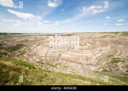 Horsethief Canyon in den Badlands von Alberta, in der Nähe von Drumheller, Alberta, Kanada, Nordamerika Stockfoto