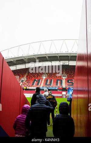 Munster Rugby, Stadion Thomond Park Tour, Limerick, Irland, Stockfoto