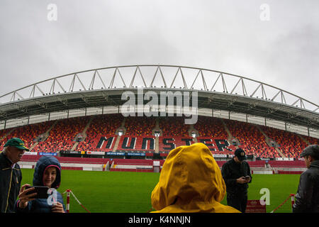 Munster Rugby, Stadion Thomond Park Tour, Limerick, Irland, Stockfoto