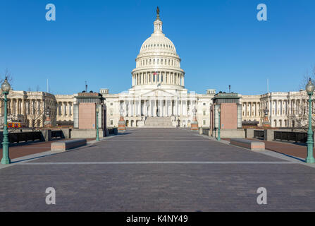 Ostseite des United States Capitol Building in Washington DC. Stockfoto