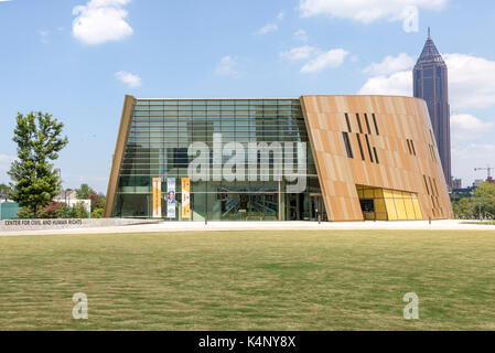 Atlanta GA - 19. August 2017: Nationales Zentrum für Bürger- und Menschenrechte Stockfoto