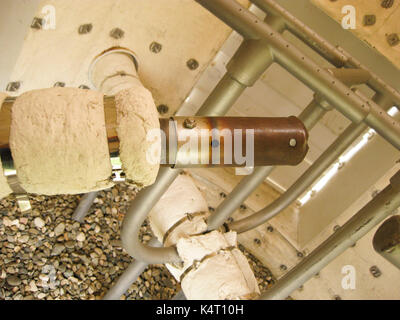 Gaskocher im Fackel System des geschlossenen Typs aussehen. Ein Asbestine in einer Fackel abdeckt. Stockfoto